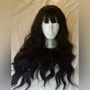 Wig (Curly with Bangs)